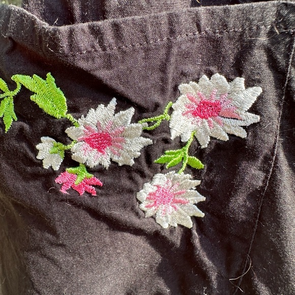 Betsy Johnson Embroidered Pajama Set-M!-RARE - Picture 5 of 6